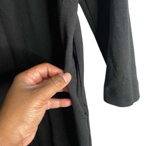 Zara Women's Black Maxi Crewneck Sweater Dress - Picture 6 of 7